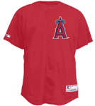 Angels Official MLB Full Button Jersey - MA6541 Angels-6541