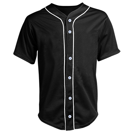 Custom Printed | Adult Full Button Baseball Jersey - CustomPlanet.com