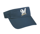 Miluakee Brewers-Official MLB Visor for Little League Softball Brewers-Visors